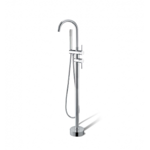 Lucid Chrome Freestanding Tap with Handheld Shower